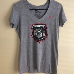 UGA Nike v-neck